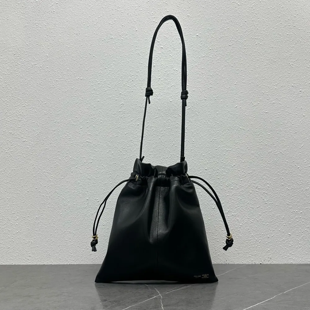 Close-up of crystal detail on Celine Women Small Crystal Pouch