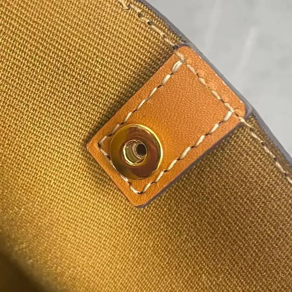 Celine Women Small Cube Bag In Triomphe Canvas And Natural Calfskin - image 7