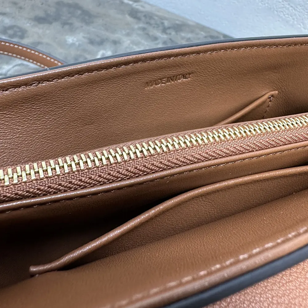 Celine Women Teen Nino Bag in Smooth Satinated Calfskin-Brown - image 10