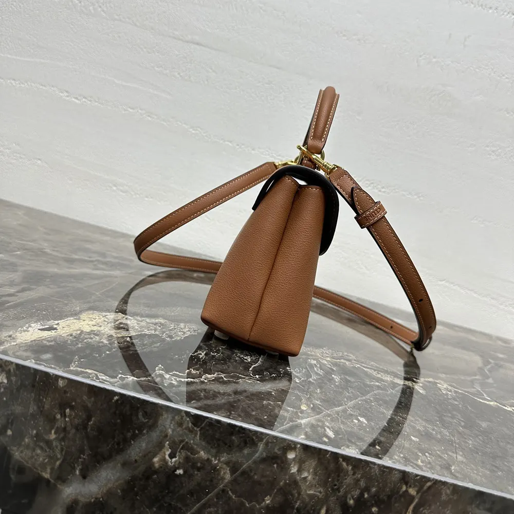 Celine Women Teen Nino Bag in Smooth Satinated Calfskin-Brown - image 5