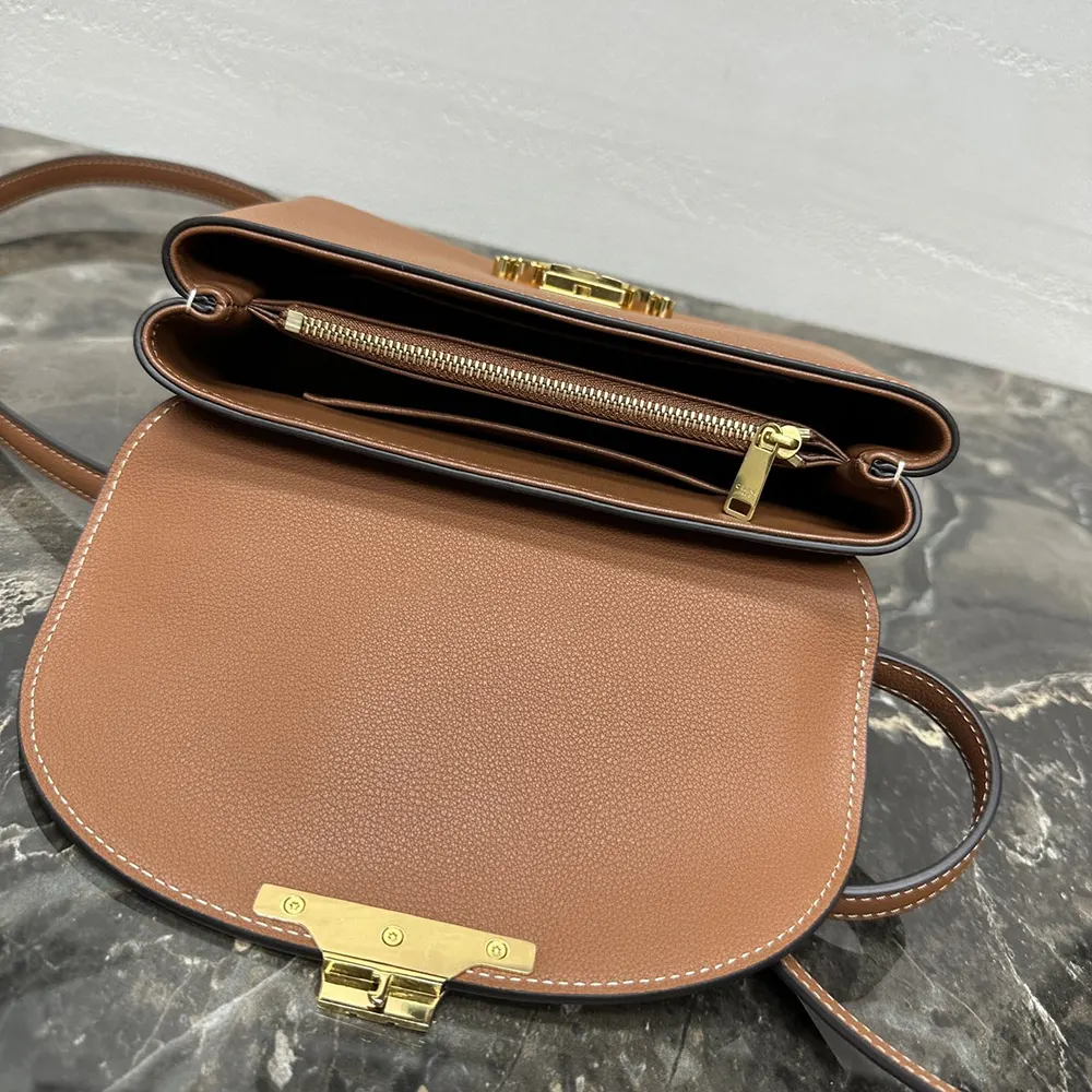 Celine Women Teen Nino Bag in Smooth Satinated Calfskin-Brown - image 9