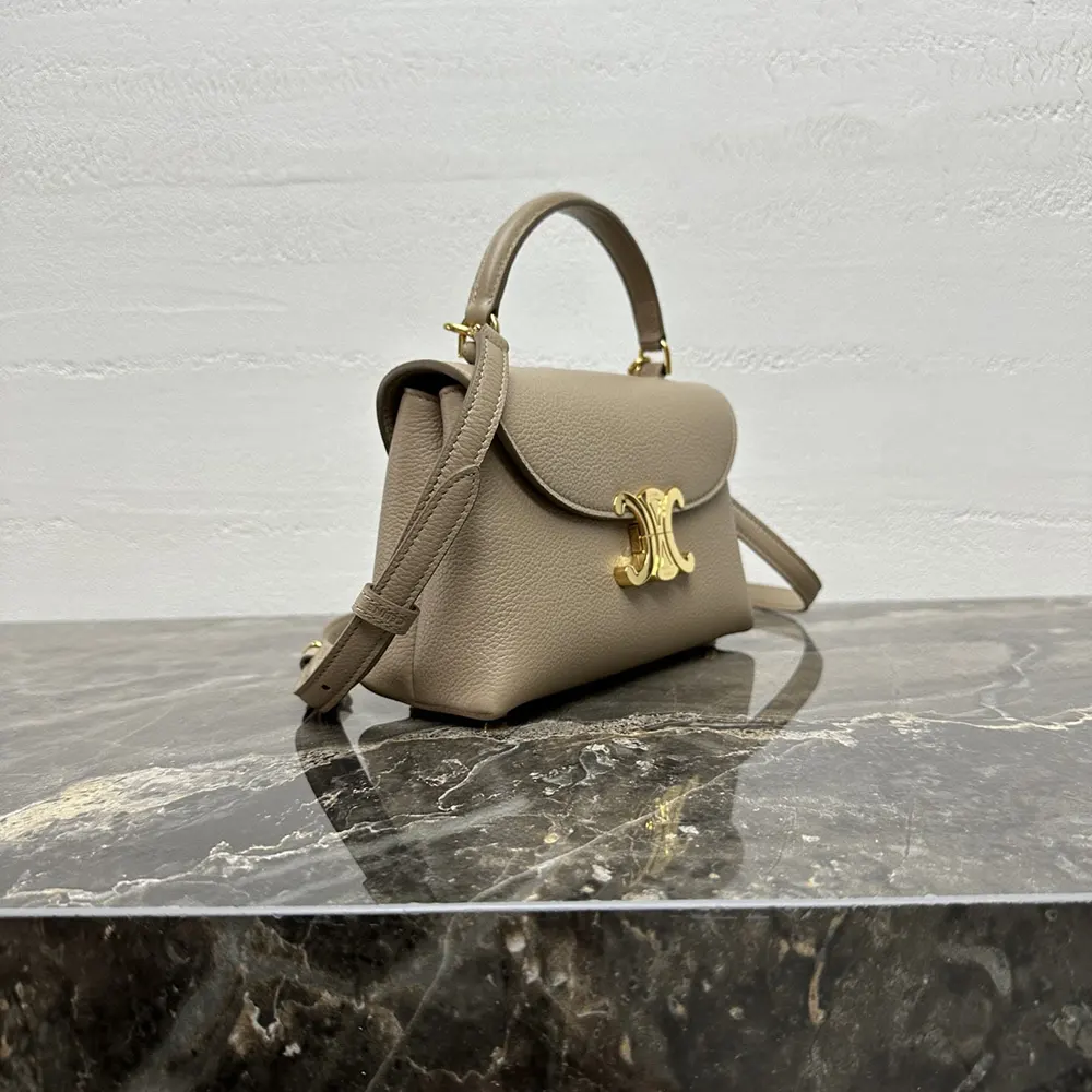 Celine Women Teen Nino Bag in Smooth Satinated Calfskin-Sandy - image 4