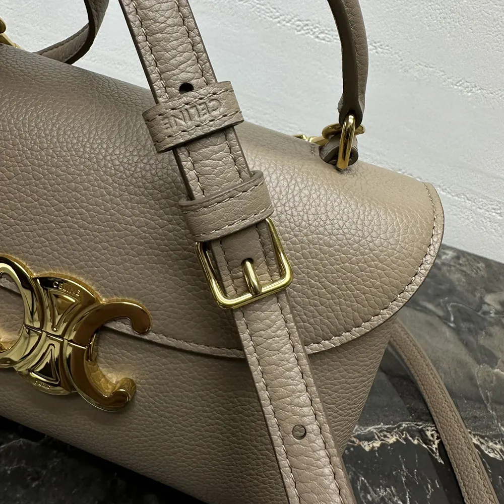 Celine Women Teen Nino Bag in Smooth Satinated Calfskin-Sandy - image 8