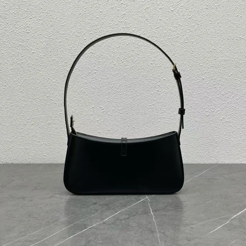 Side angle showing compact silhouette of Celine Women Tina Shoulder Bag