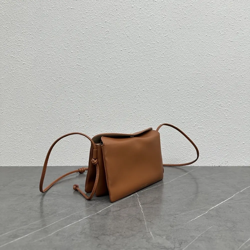 Celine Women Trio Flap In Smooth Lambskin-Brown - image 4