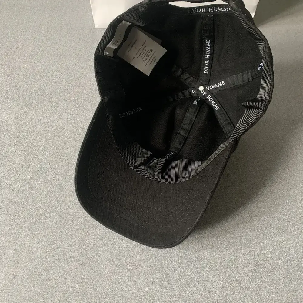 Dior Unisex Ribbon Cap Black Cotton Canvas - image 4