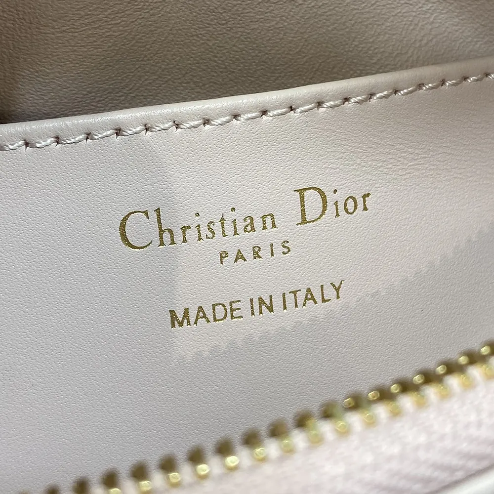 Dior Women Miss Caro Diorling Mini Bag with Chain Powder Pink Macrocannage Lambskin - image 10