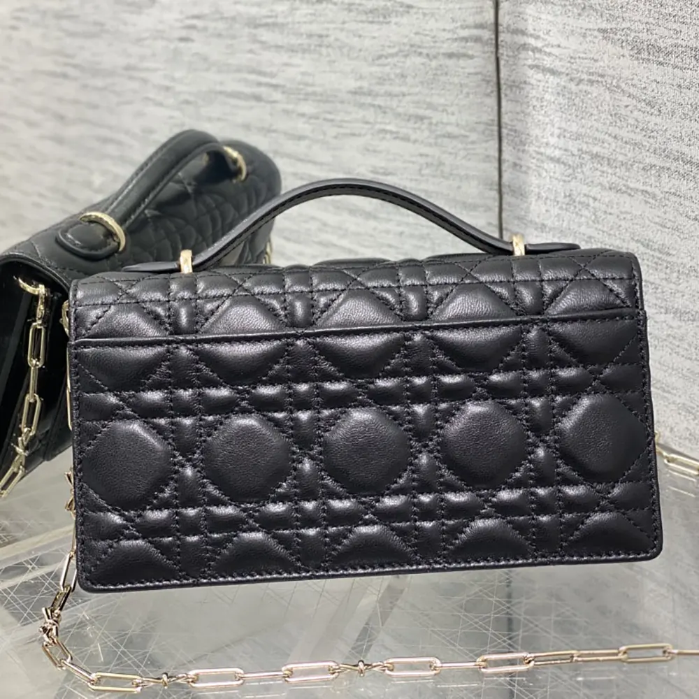 Dior Women My Dior Mini Bag Black Cannage Lambskin - image 4