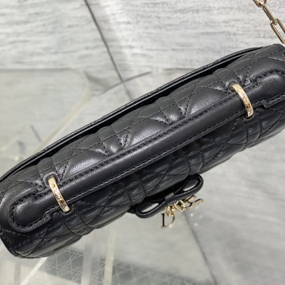 Dior Women My Dior Mini Bag Black Cannage Lambskin - image 6