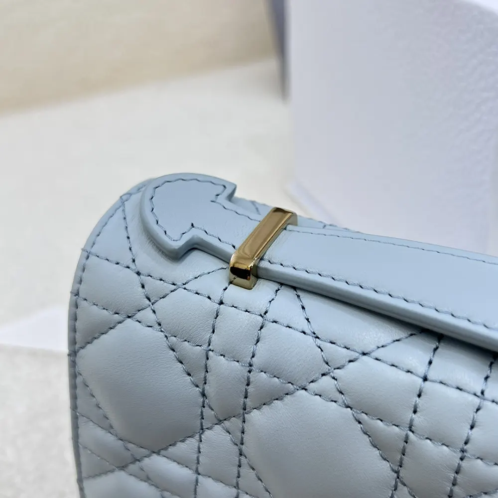 Dior Women My Dior Mini Bag Cloud Blue Cannage Lambskin - image 11