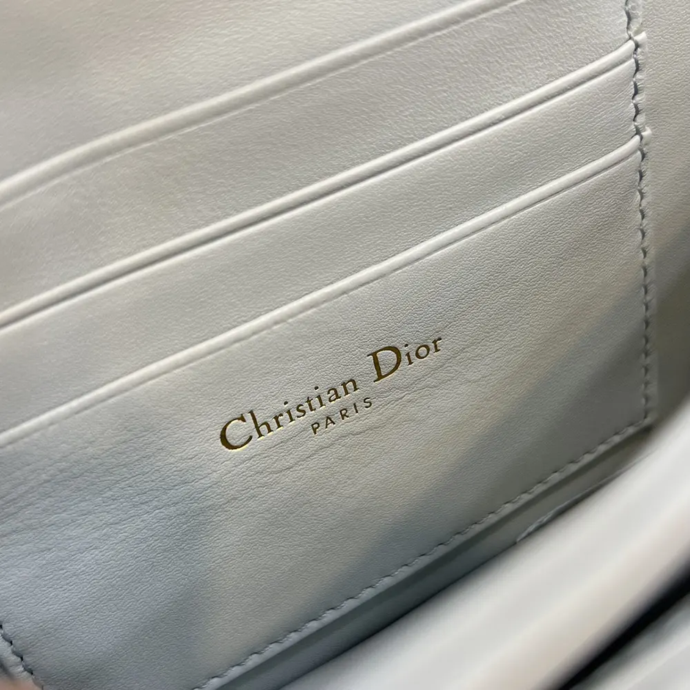 Dior Women My Dior Mini Bag Cloud Blue Cannage Lambskin - image 15