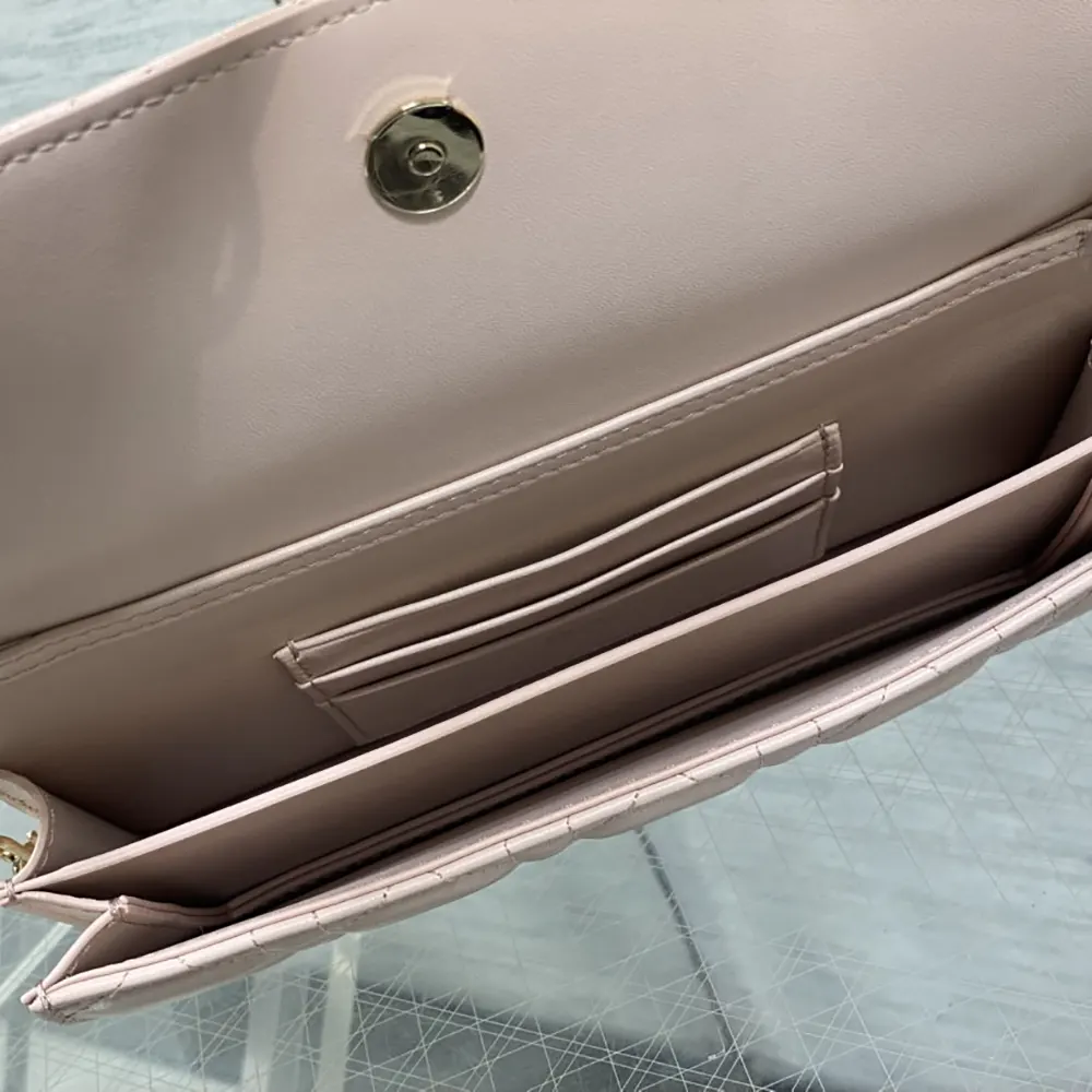 Dior Women My Dior Mini Bag Rose Soupir Cannage Lambskin - image 7