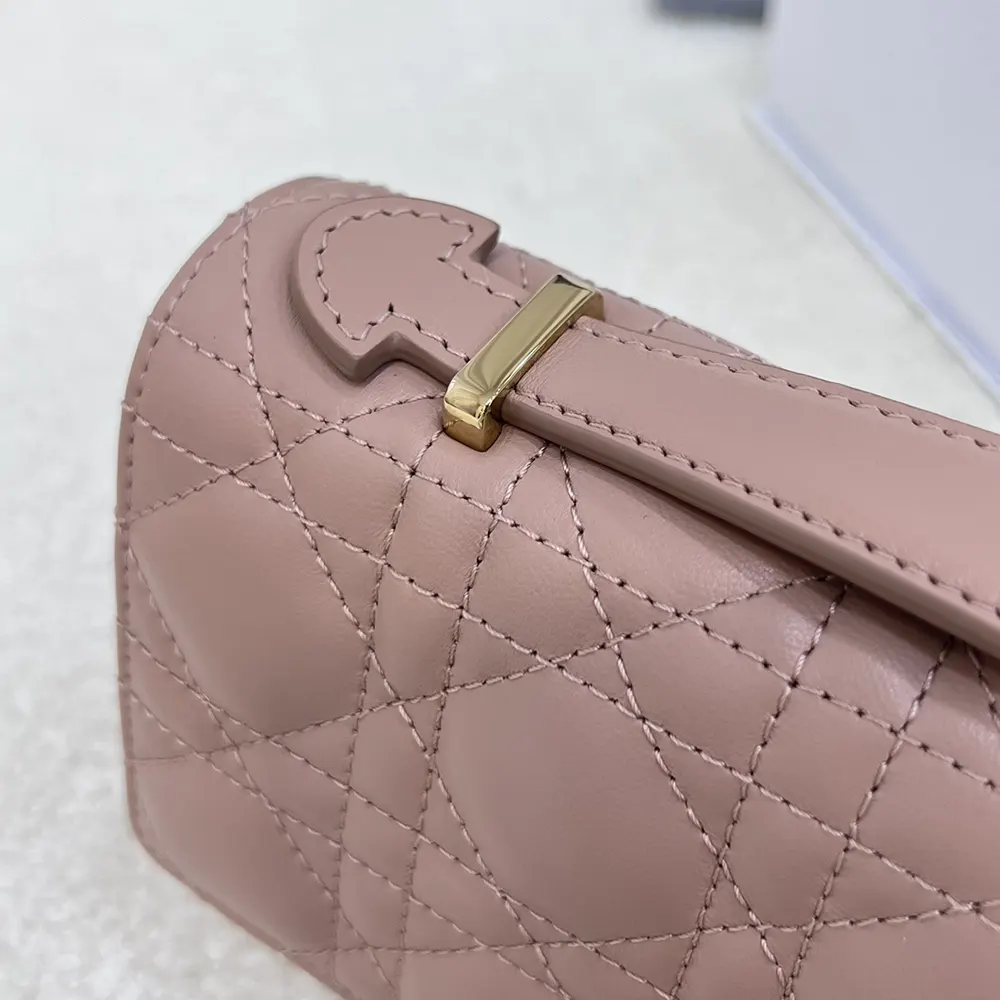 Dior Women My Dior Mini Bag Rose des Vents Cannage Lambskin - image 10