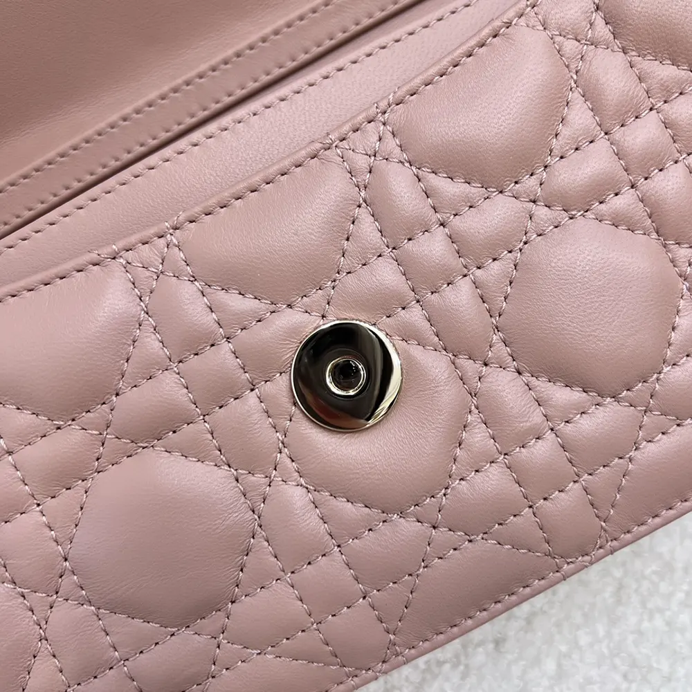 Dior Women My Dior Mini Bag Rose des Vents Cannage Lambskin - image 8