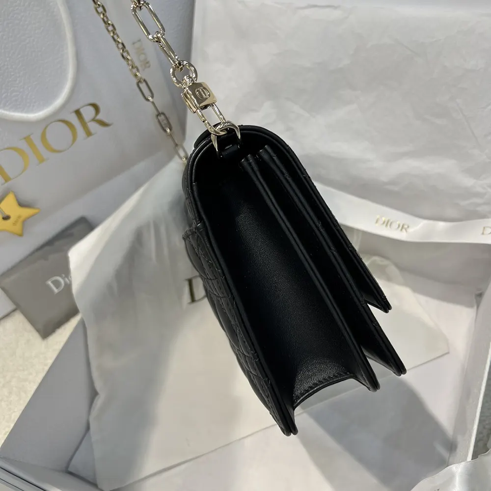 Dior Women My Dior Top Handle Bag Black Cannage Lambskin - image 4