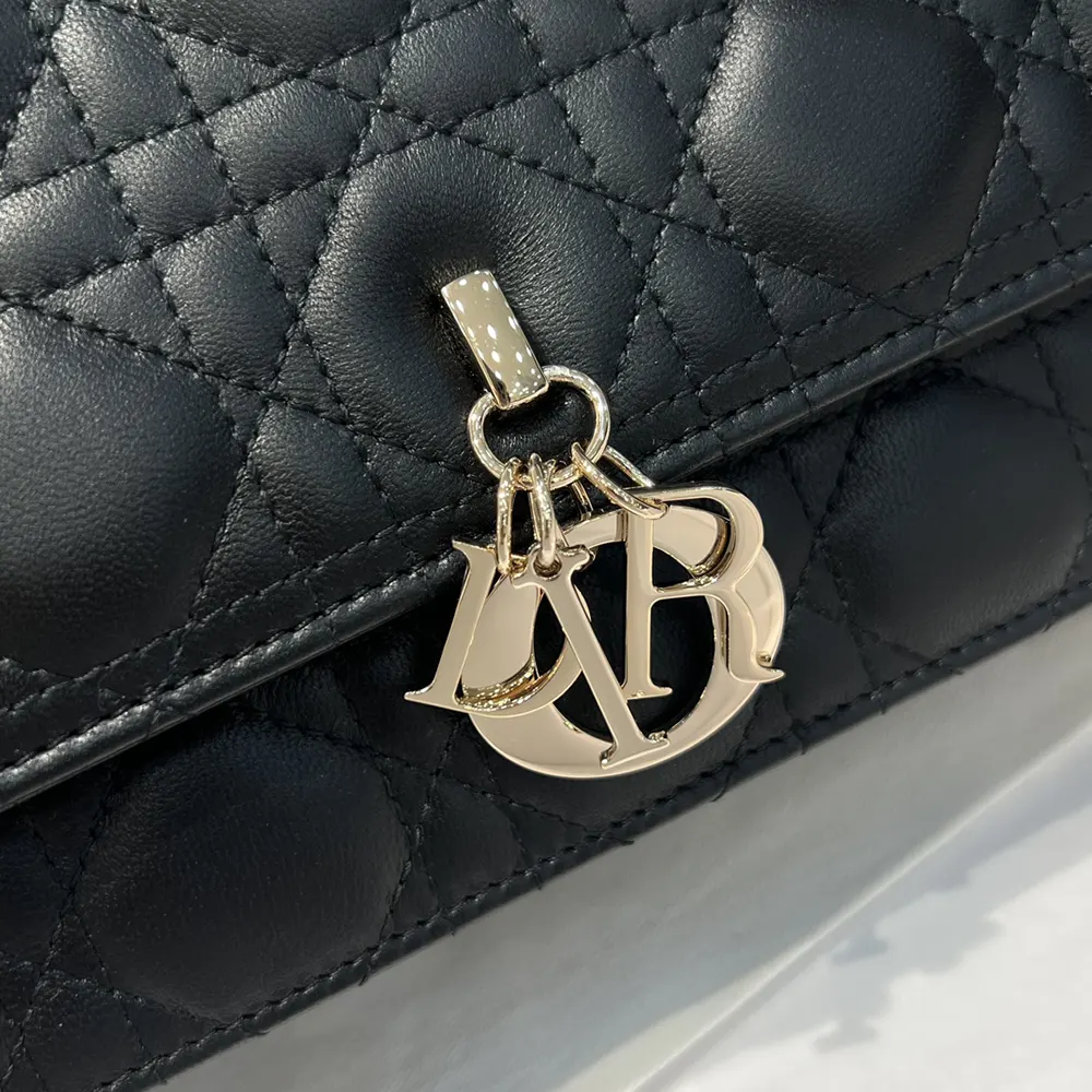 Dior Women My Dior Top Handle Bag Black Cannage Lambskin - image 11