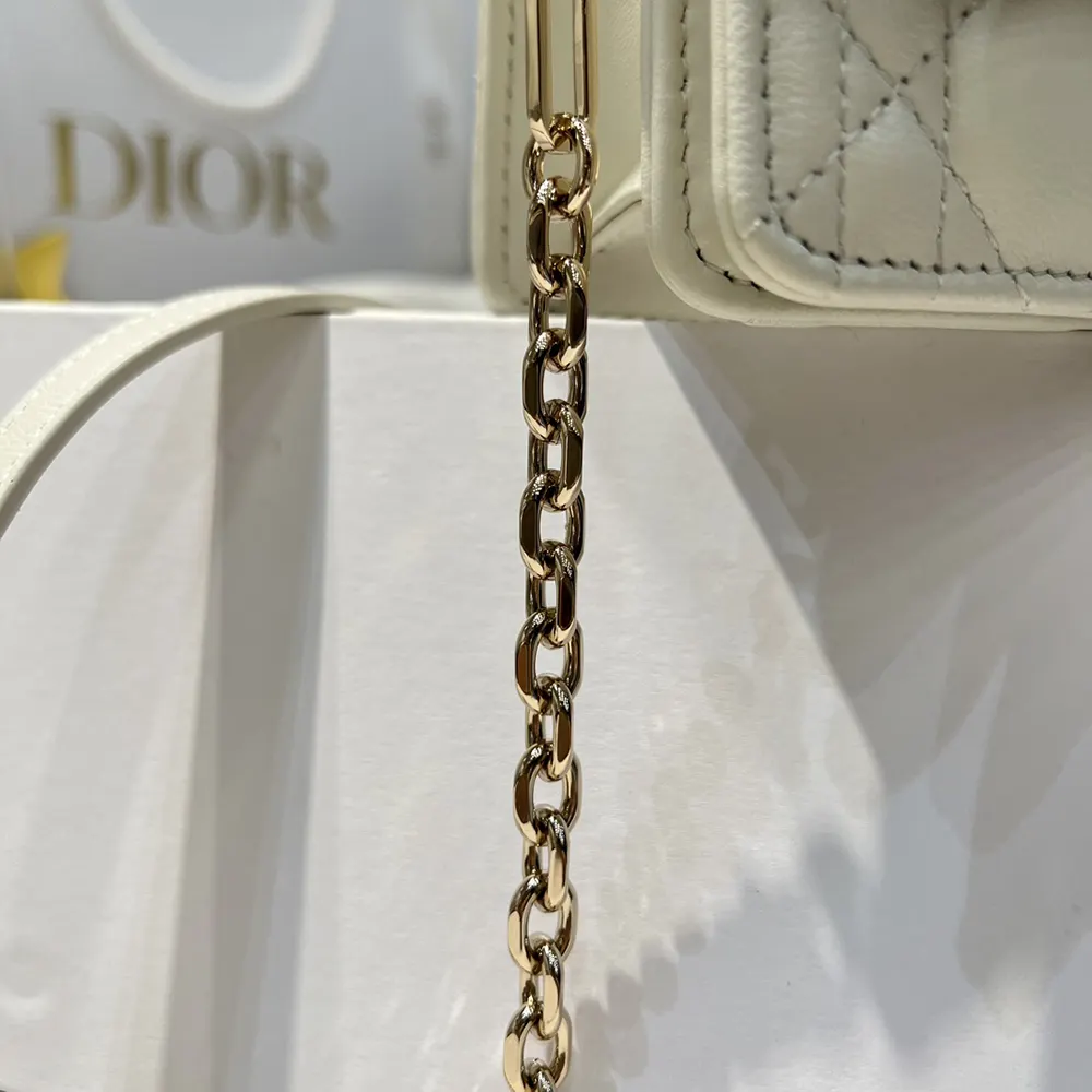 Dior Women My Dior Top Handle Bag Latte Cannage Lambskin - image 8