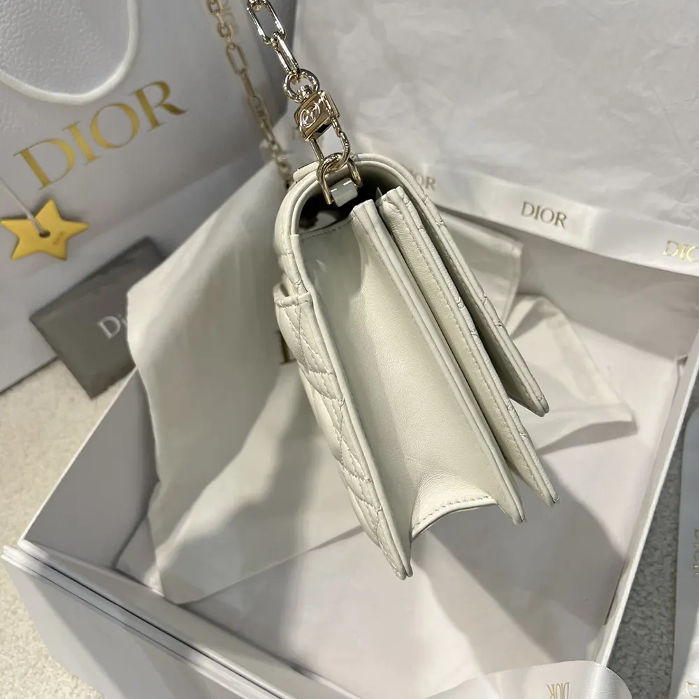 Dior Women My Dior Top Handle Bag Latte Cannage Lambskin - image 5