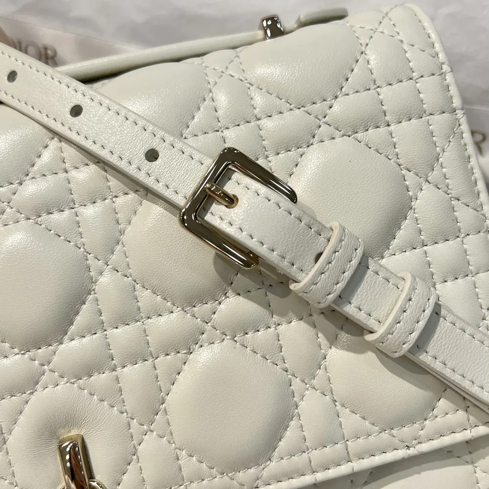 Dior Women My Dior Top Handle Bag Latte Cannage Lambskin - image 12