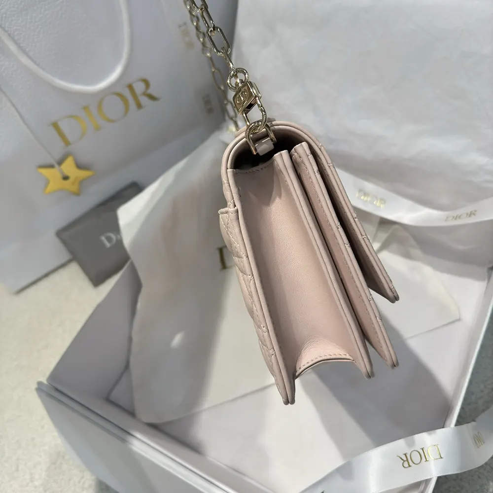 Dior Women My Dior Top Handle Bag Pink Cannage Lambskin - image 6