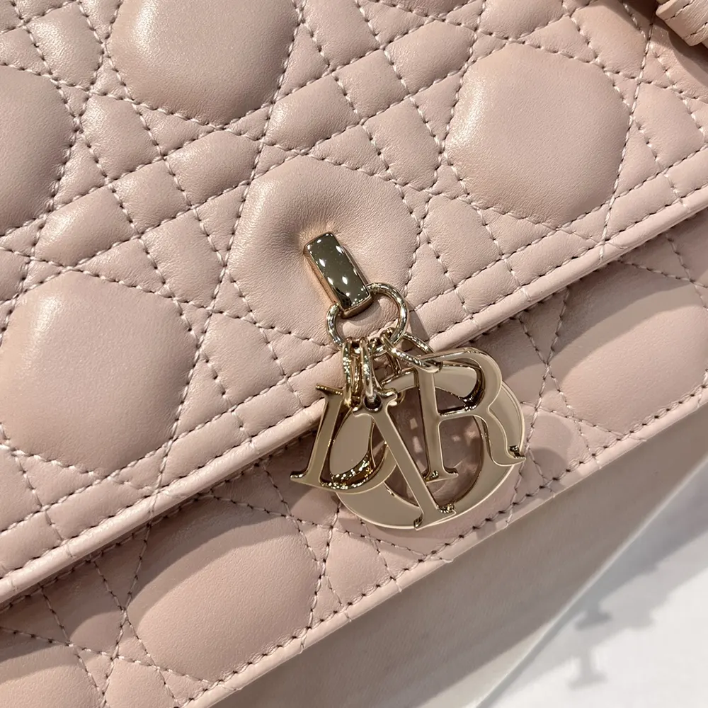 Dior Women My Dior Top Handle Bag Pink Cannage Lambskin - image 10