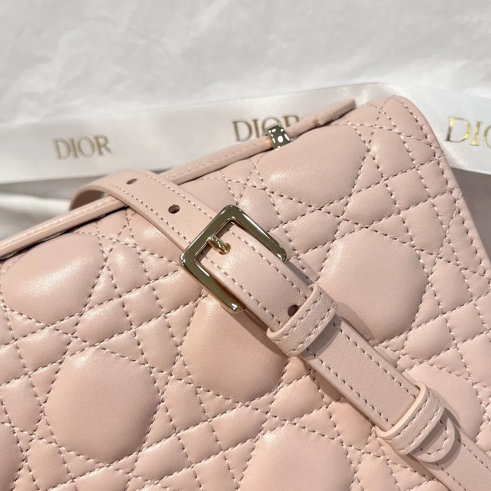Dior Women My Dior Top Handle Bag Pink Cannage Lambskin - image 8