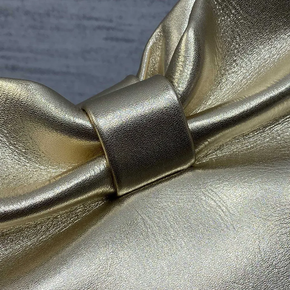 Dior Women Or Small Dior Bow Bag Mekong Laminated Lambskin - image 8
