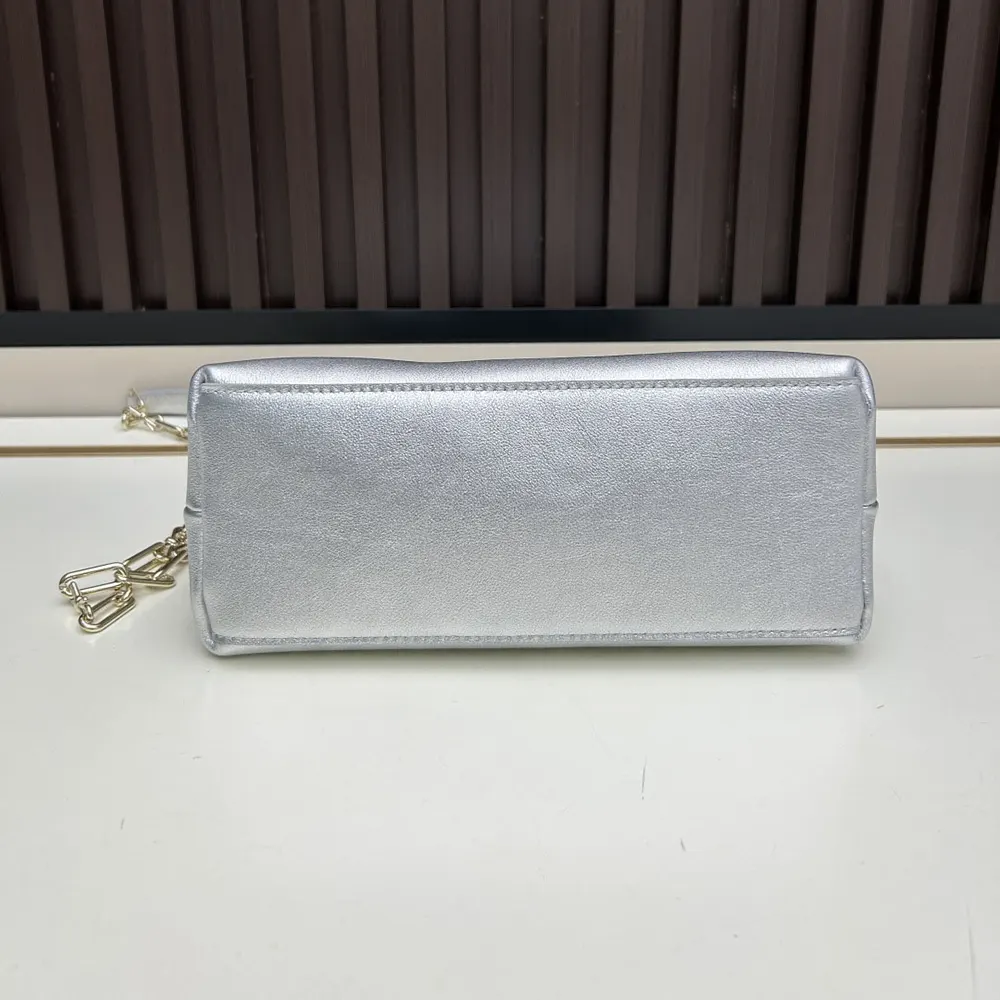 Dior Women Or Small Dior Bow Bag Silver-Tone Laminated Lambskin - image 5