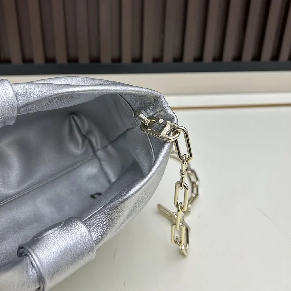 Dior Women Or Small Dior Bow Bag Silver-Tone Laminated Lambskin - image 9
