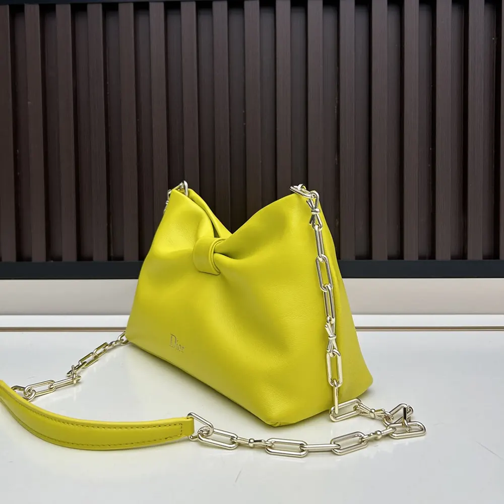 Dior Women Small Dior Bow Bag Buttercup Lambskin - image 4