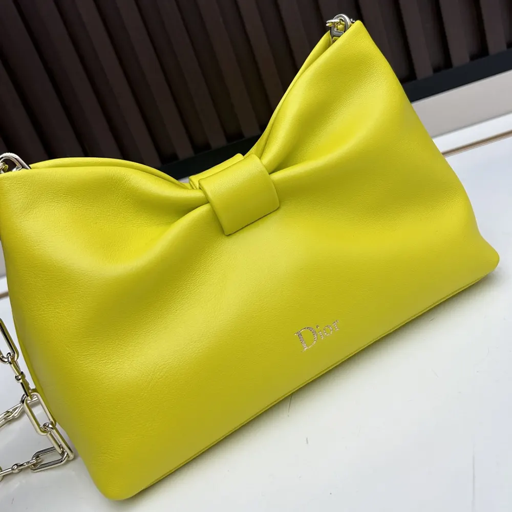 Dior Women Small Dior Bow Bag Buttercup Lambskin - image 5