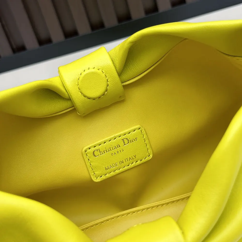 Dior Women Small Dior Bow Bag Buttercup Lambskin - image 7