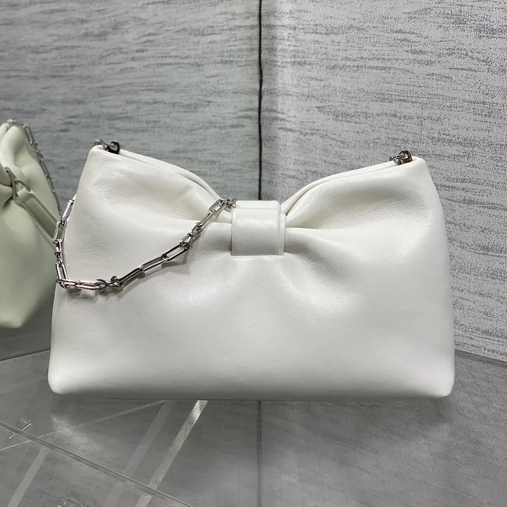 Dior Women Small Dior Bow Bag Latte Lambskin - image 4