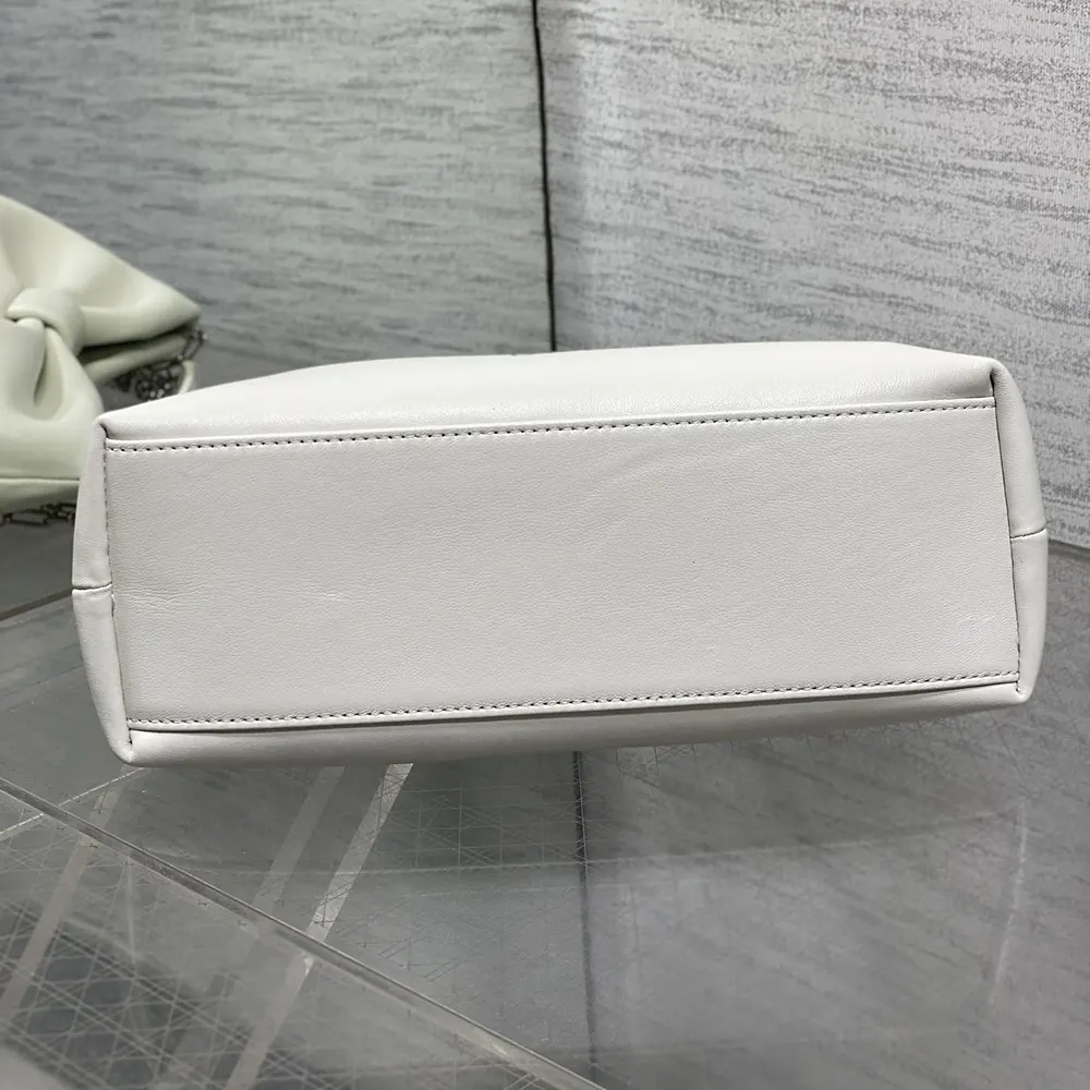 Dior Women Small Dior Bow Bag Latte Lambskin - image 6