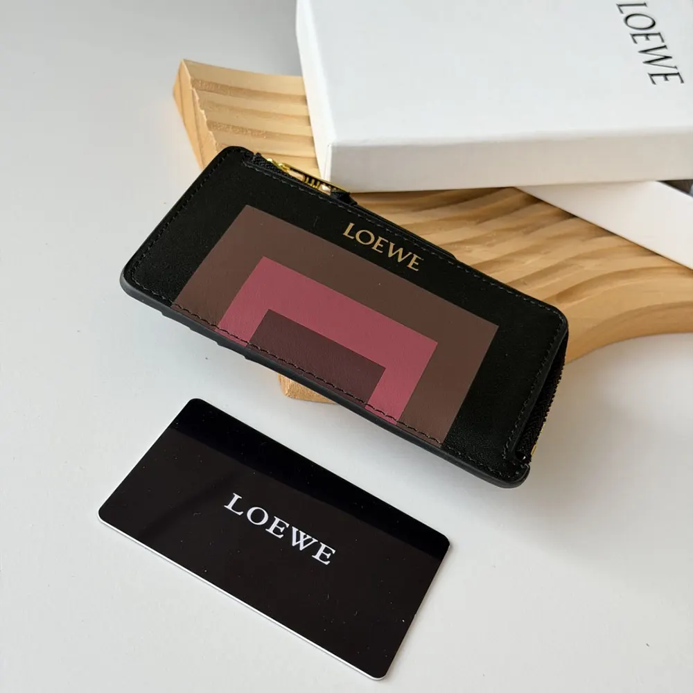 Loewe Unisex Coin Cardholder in Nappa Calfskin-Black - image 6
