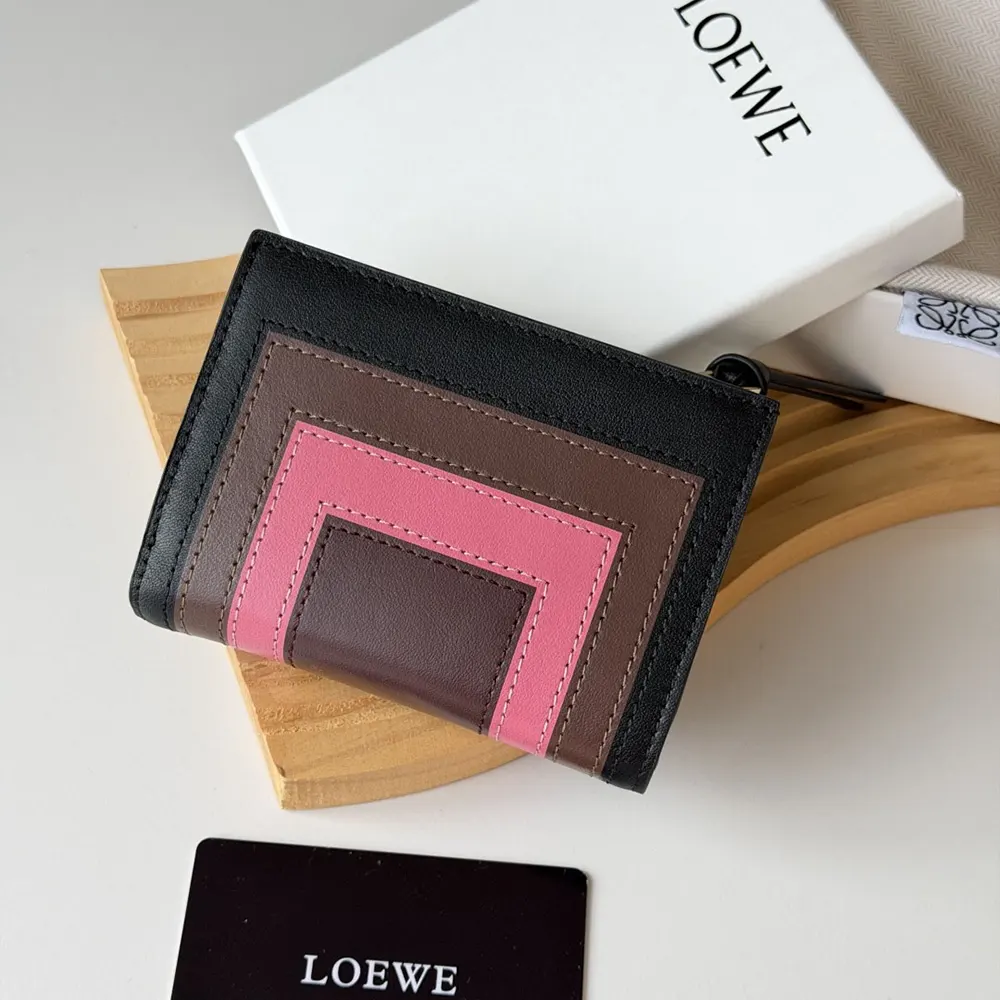 Side profile showing compact slim silhouette of Loewe Unisex Wallet