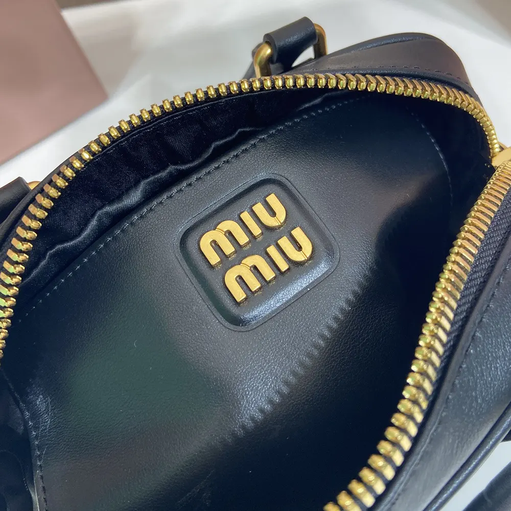 Miu Miu Women Arcadie Leather Bag-Black - image 10