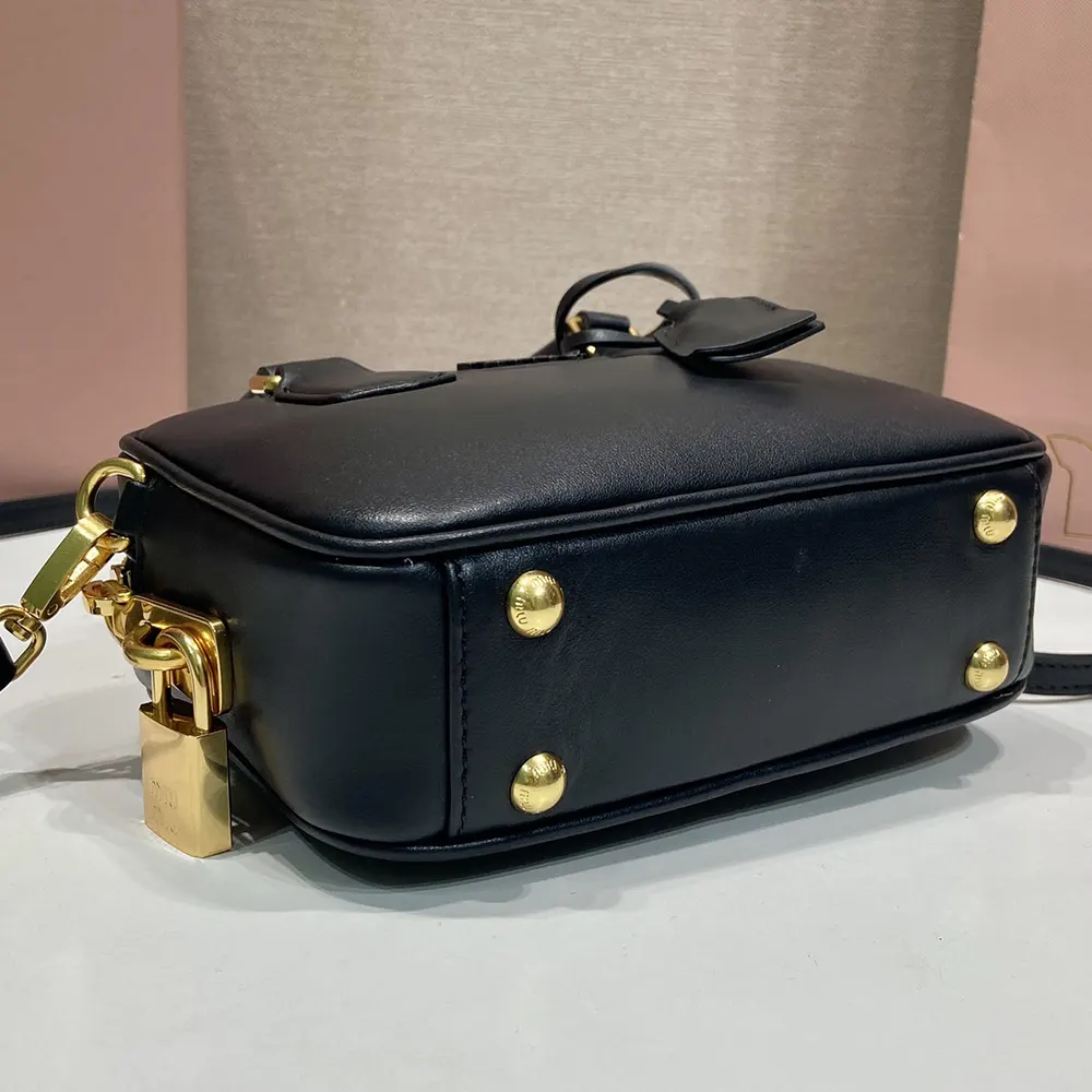 Miu Miu Women Arcadie Leather Bag-Black - image 7