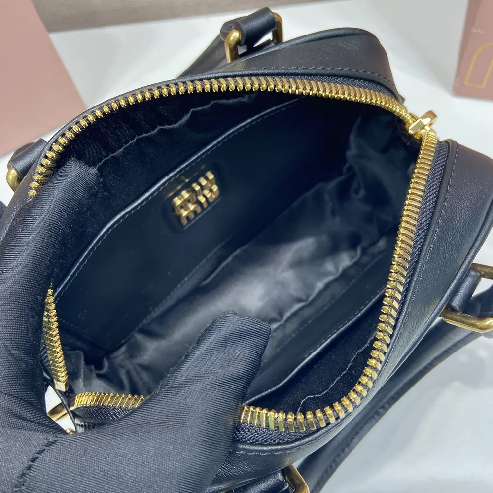 Miu Miu Women Arcadie Leather Bag-Black - image 9