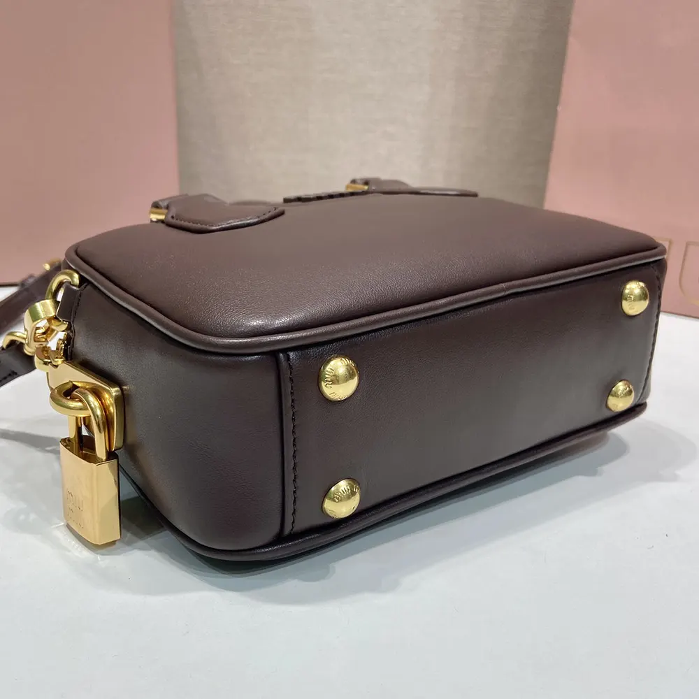 Miu Miu Women Arcadie Leather Bag-Bordeaux - image 7