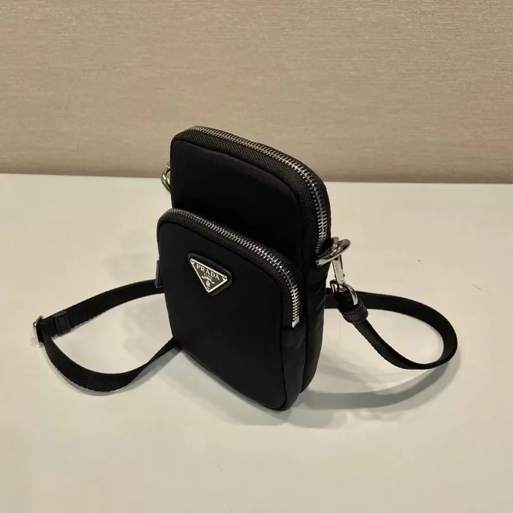 Prada Men Nylon Logo Smartphone Case-Black - image 4