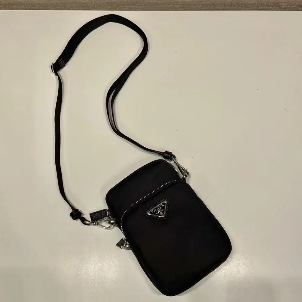 Prada Men Nylon Logo Smartphone Case-Black - image 5