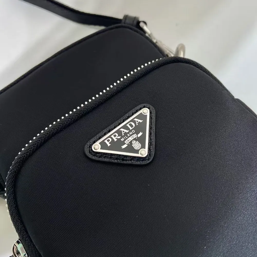 Prada Men Nylon Logo Smartphone Case-Black - image 8