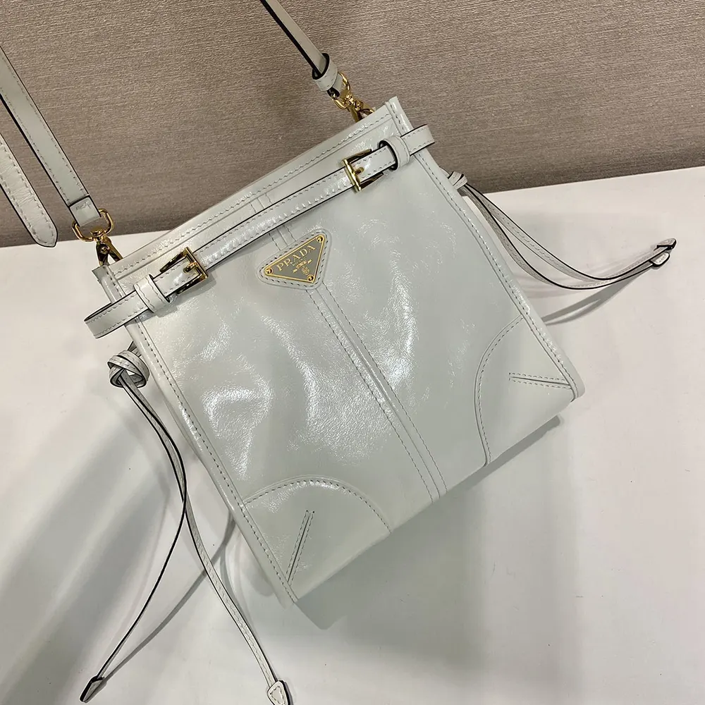 Prada Women Bonnie Leather Mini Shoulder Bag-White - image 5