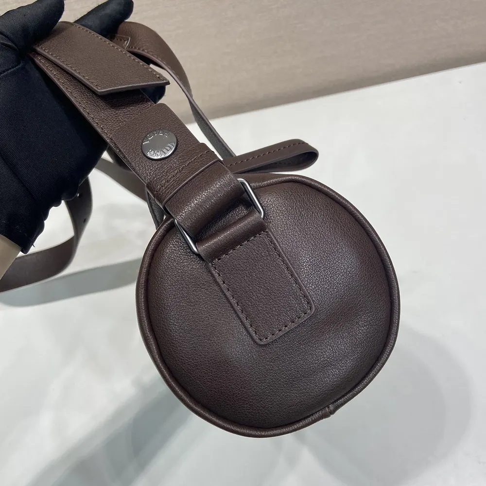 Prada Women Route Large Leather Top-Handle Bag-Cocoa Brown - image 6