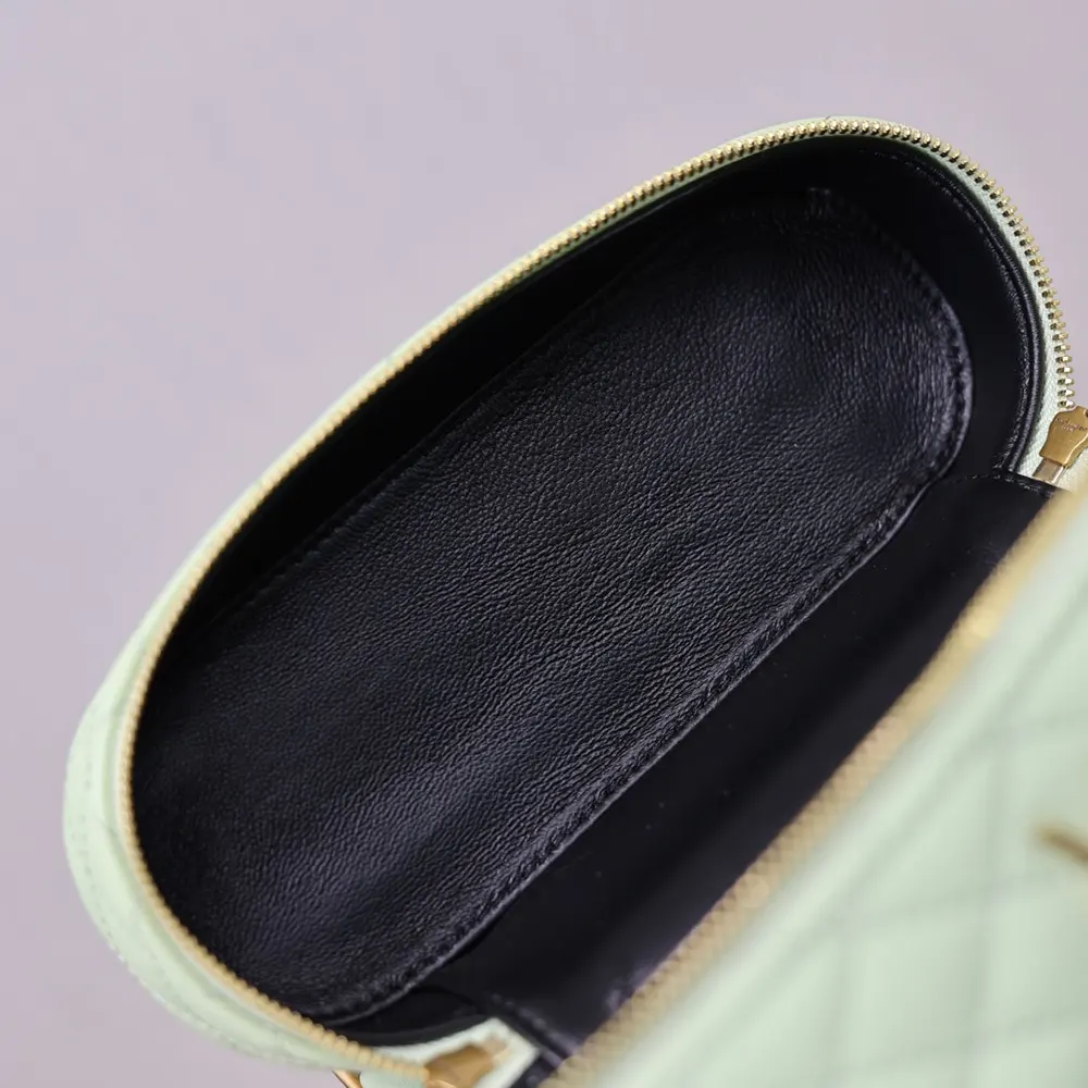 Saint Laurent YSL Women Gaby Vanity Bag In Lambskin-Aqua - image 10