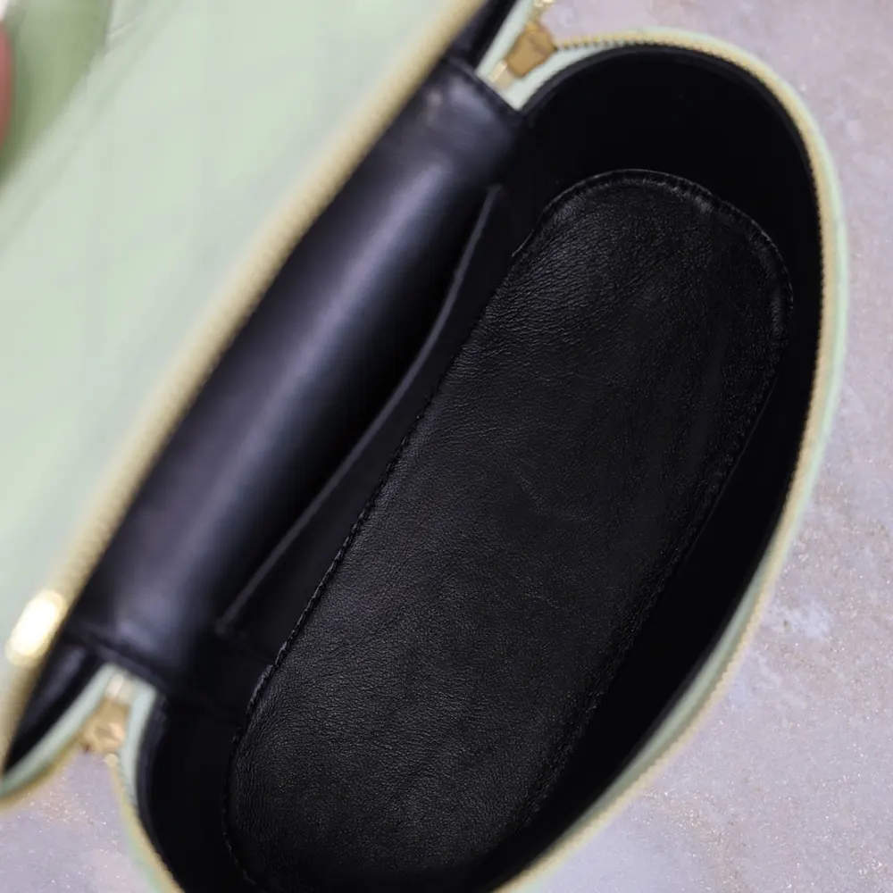 Saint Laurent YSL Women Gaby Vanity Bag In Lambskin-Aqua - image 9