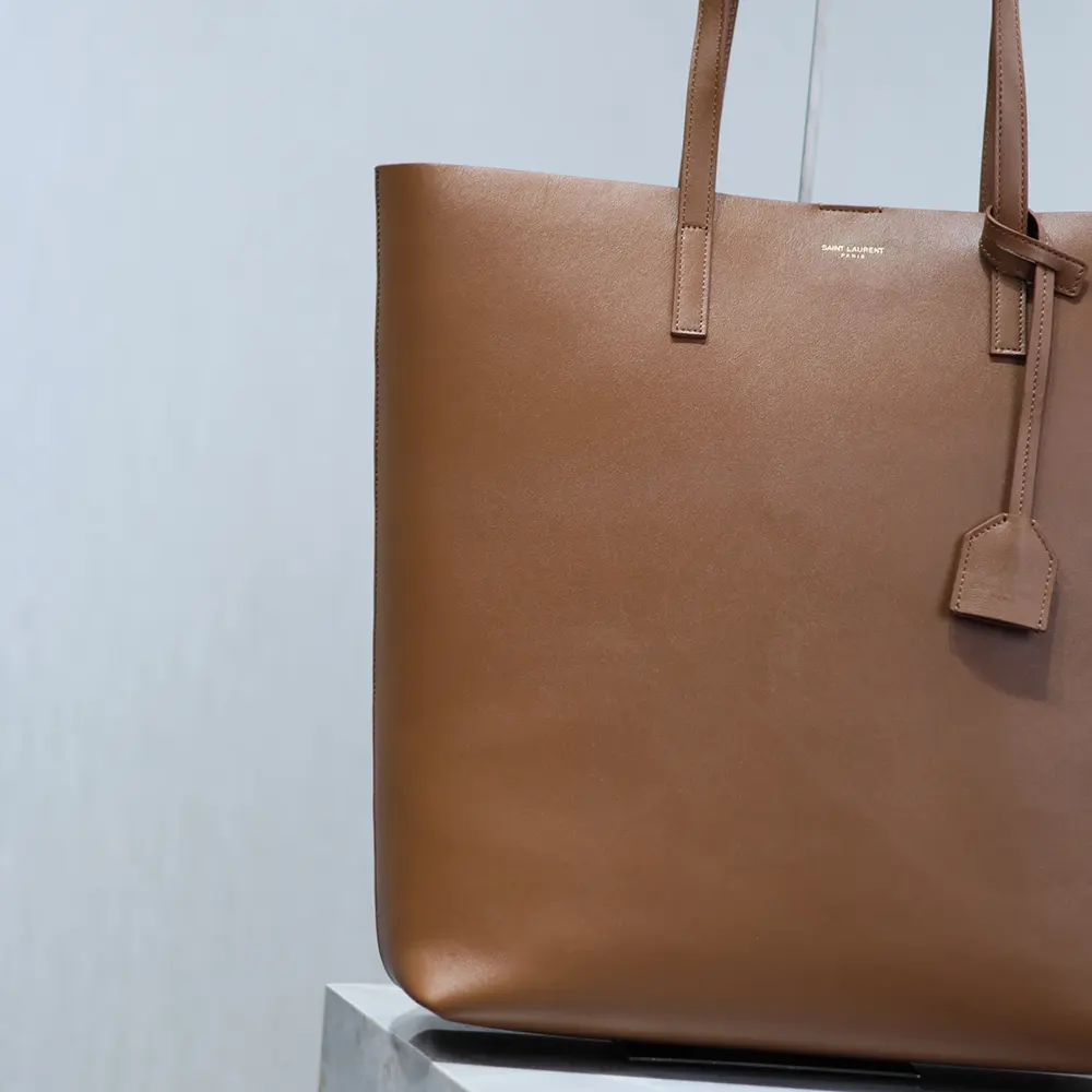 Saint Laurent YSL Women Shopping Saint Laurent in Leather-Brown - image 5