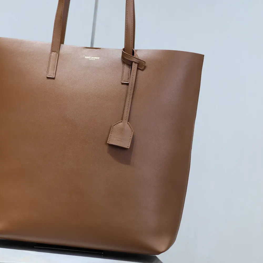Saint Laurent YSL Women Shopping Saint Laurent in Leather-Brown - image 6
