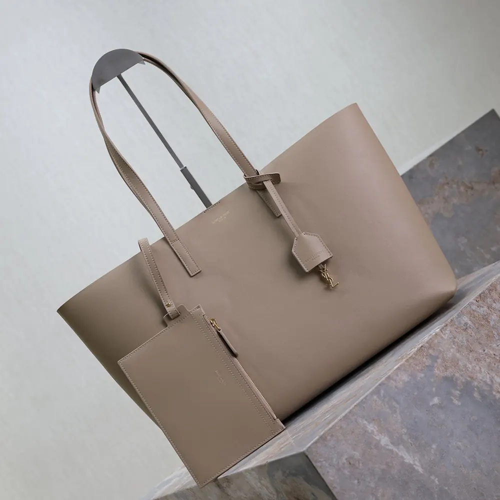 Saint Laurent YSL Women Shopping Saint Laurent in Leather-Sandy - image 4